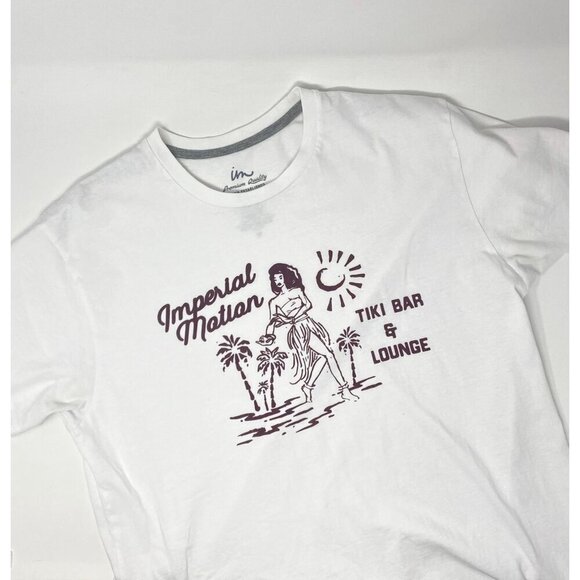 Imperial Motion Men's Tiki Bar Tropical Hula T-Shirt Cotton Size Medium  B19 - Picture 4 of 5